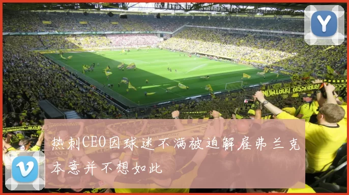 热刺CEO因球迷不满被迫解雇弗兰克本意并不想如此